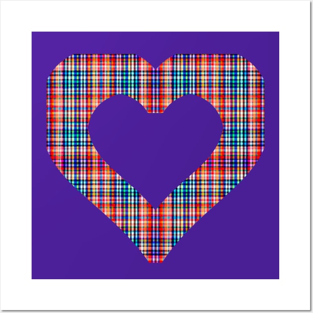 A hole in my Heart for you in tartan Wall Art by dalyndigaital2@gmail.com